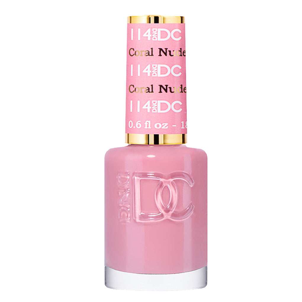 DND DC Nail Lacquer - 114 Pink Colors - Coral Nude