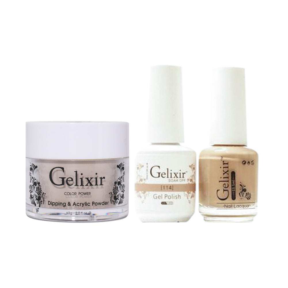 Gelixir 3 in 1 - 114 - Acrylic & Dip Powder, Gel & Lacquer