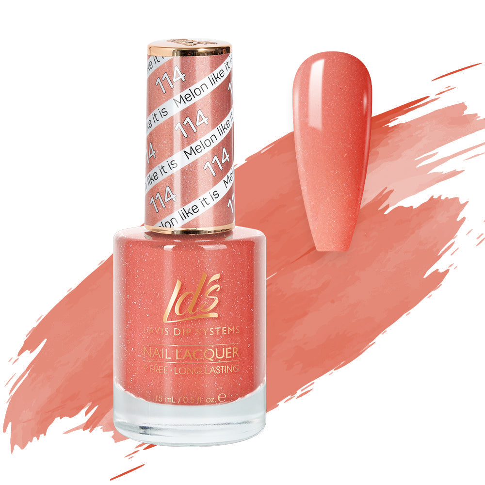 LDS 114 Melon Like It Is - LDS Healthy Nail Lacquer 0.5oz