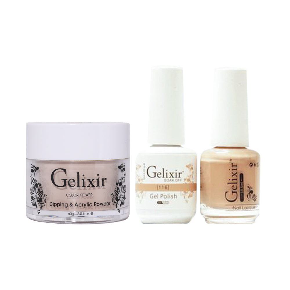 Gelixir 3 in 1 - 116 - Acrylic & Dip Powder, Gel & Lacquer