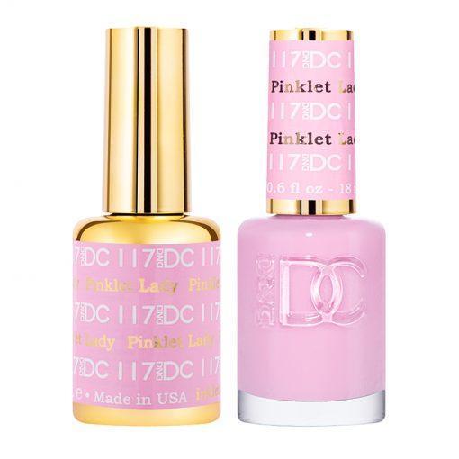 DND DC Gel Nail Polish Duo - 117 Pink Colors - Pinklet Lady