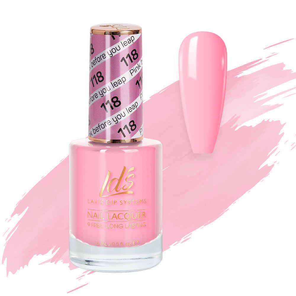 LDS 118 Pink Before You Leap - LDS Healthy Nail Lacquer 0.5oz