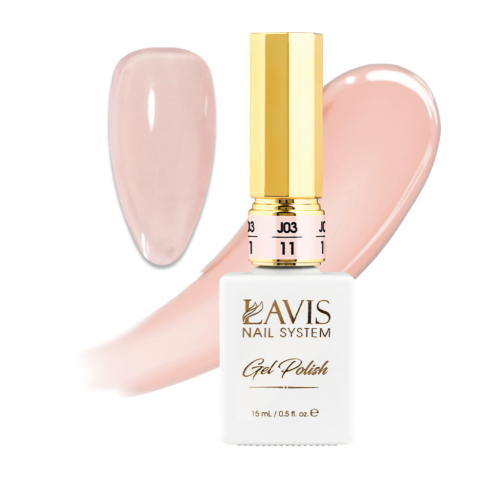 LAVIS J03 - 11 - Gel Polish 0.5oz - Bare With Me Collection