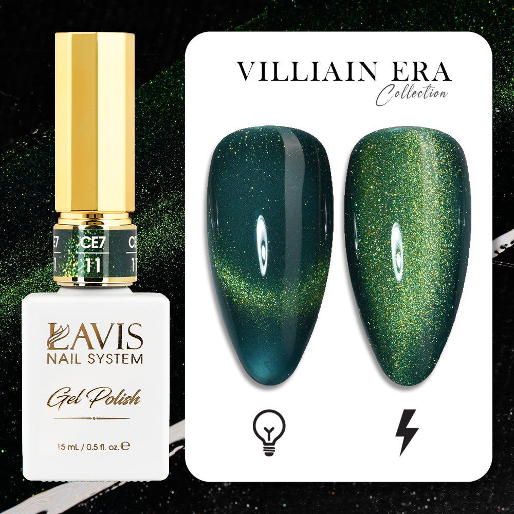 LAVIS Cat Eyes CE7 - 11 - Gel Polish 0.5 oz - VILLIAIN ERA Collection