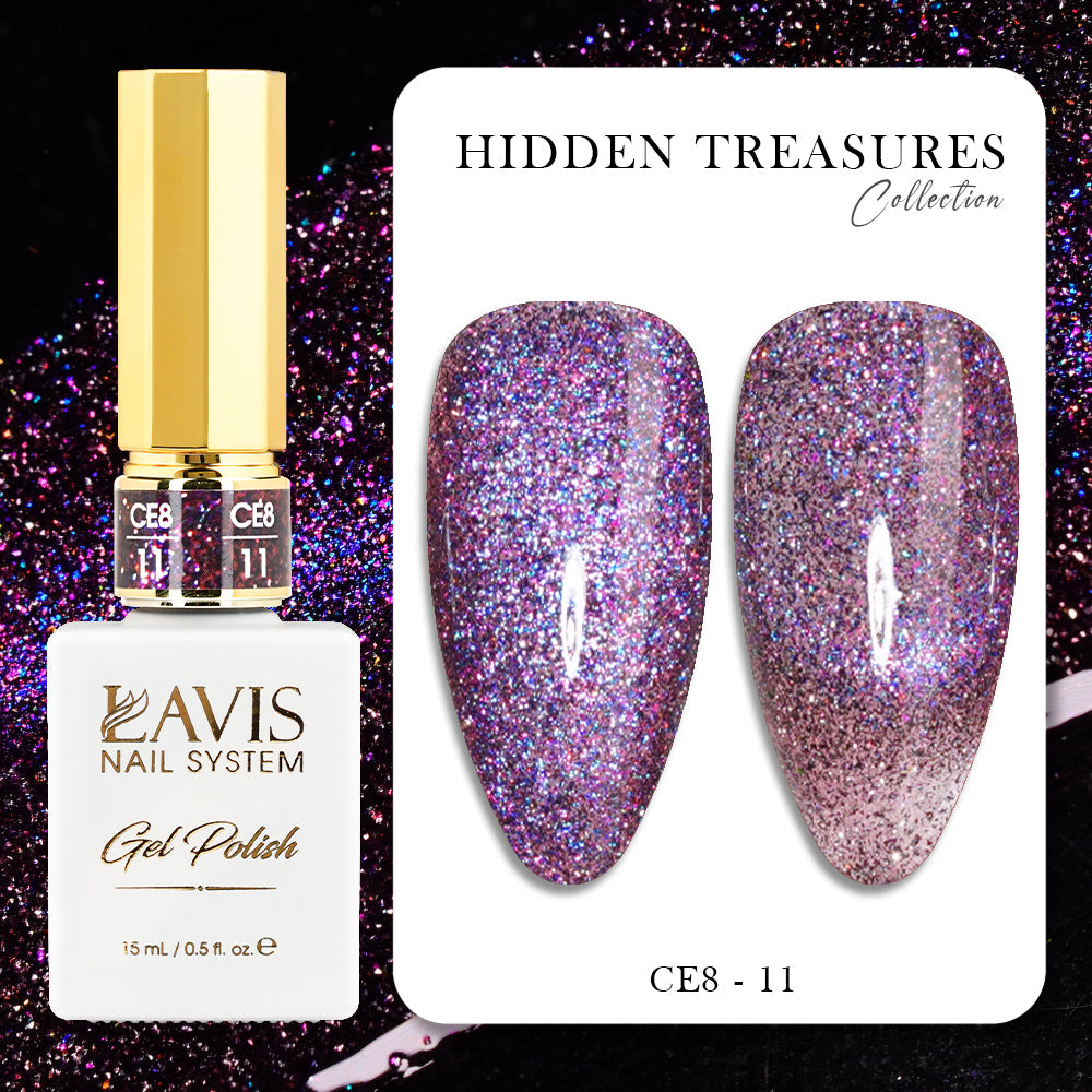 LAVIS Cat Eyes CE8 - 11 - Gel Polish 0.5 oz - Lavis Hidden Treasures Collection