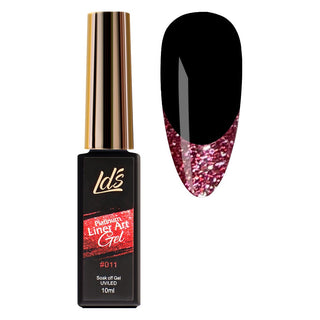 LDS - 11 Cherry Red - Platinum Line Art Gel Nails Polish Nail Art