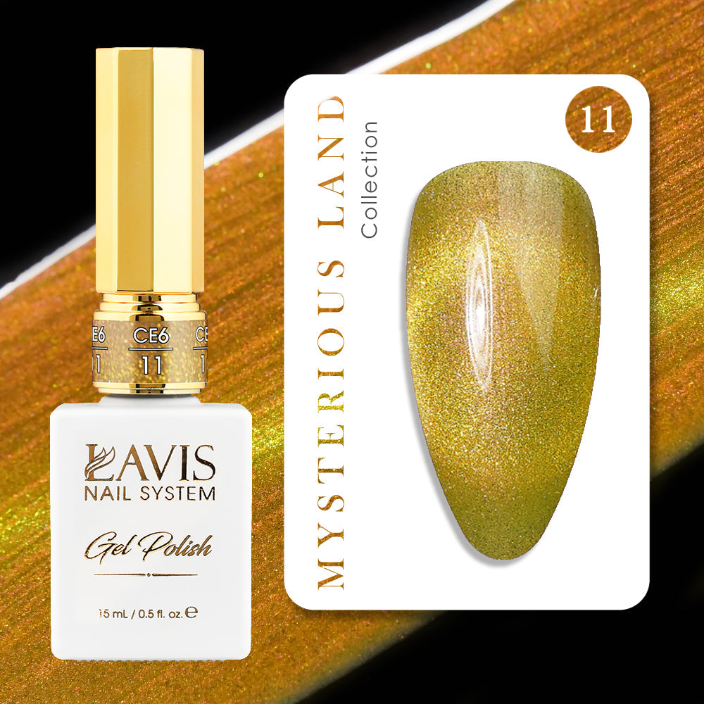 LAVIS Cat Eyes CE6 - 11 - Gel Polish 0.5 oz - Mysterious Land Collection