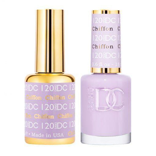 DND DC Gel Nail Polish Duo - 120 Purple Colors - Chiffron