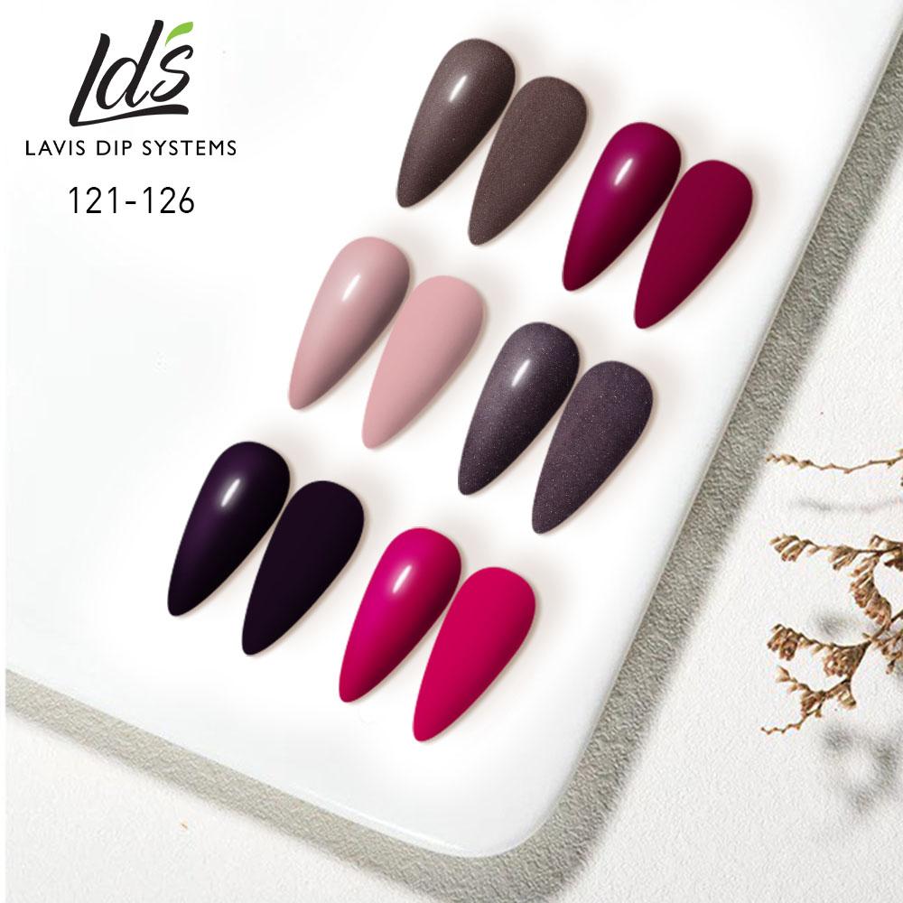 LDS Healthy Nail Lacquer  Set (6 colors): 121 to 126