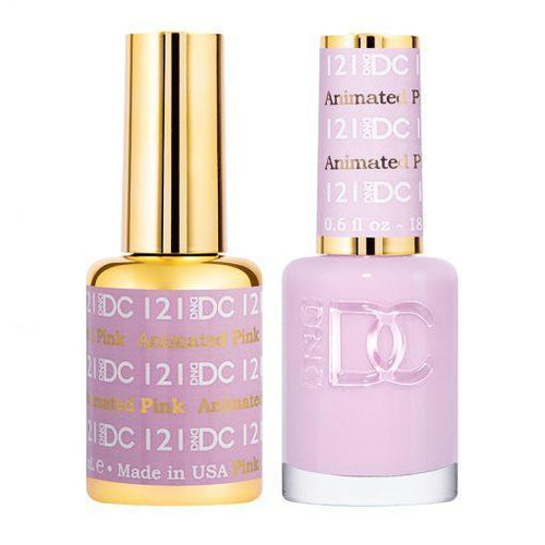 DND DC Gel Nail Polish Duo - 121 Purple Colors - Animated Pink