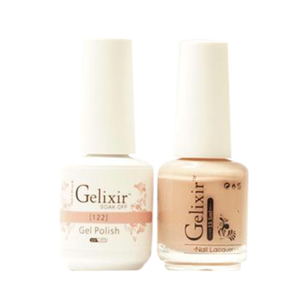  Gelixir Gel Nail Polish Duo - 122 Beige Colors by Gelixir sold by DTK Nail Supply