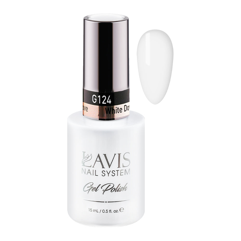 LAVIS 124 White Dove - Gel Polish 0.5oz