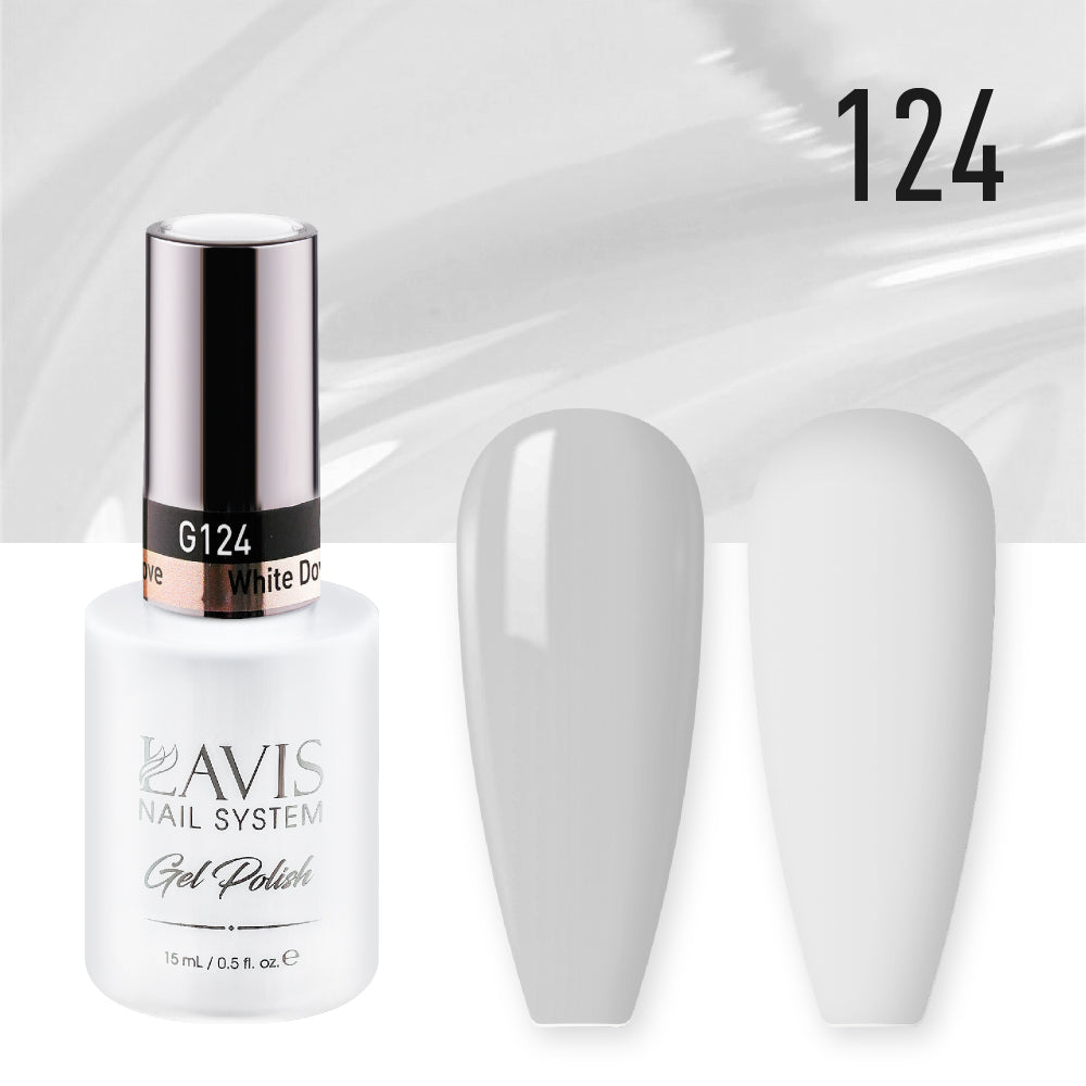 LAVIS 124 White Dove - Nail Lacquer 0.5 oz