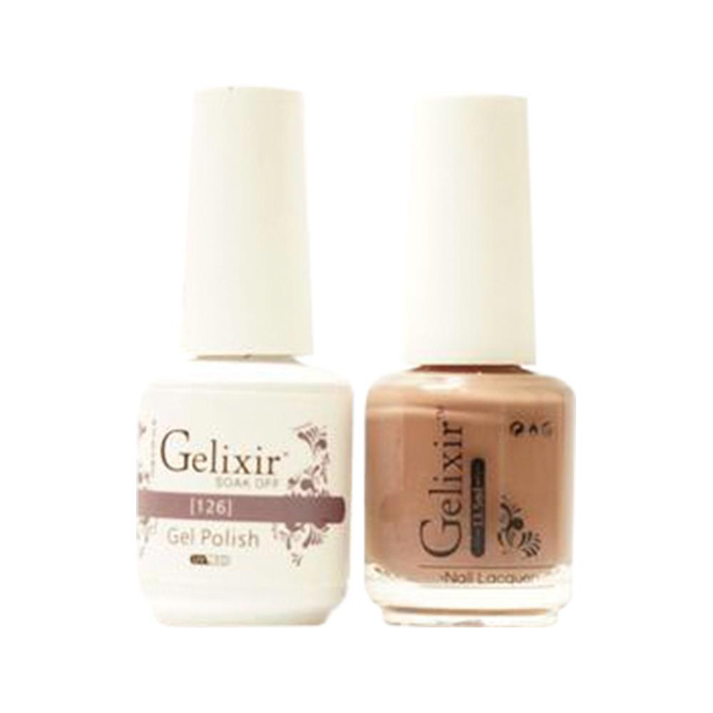  Gelixir Gel Nail Polish Duo - 126 Brown Colors by Gelixir sold by DTK Nail Supply