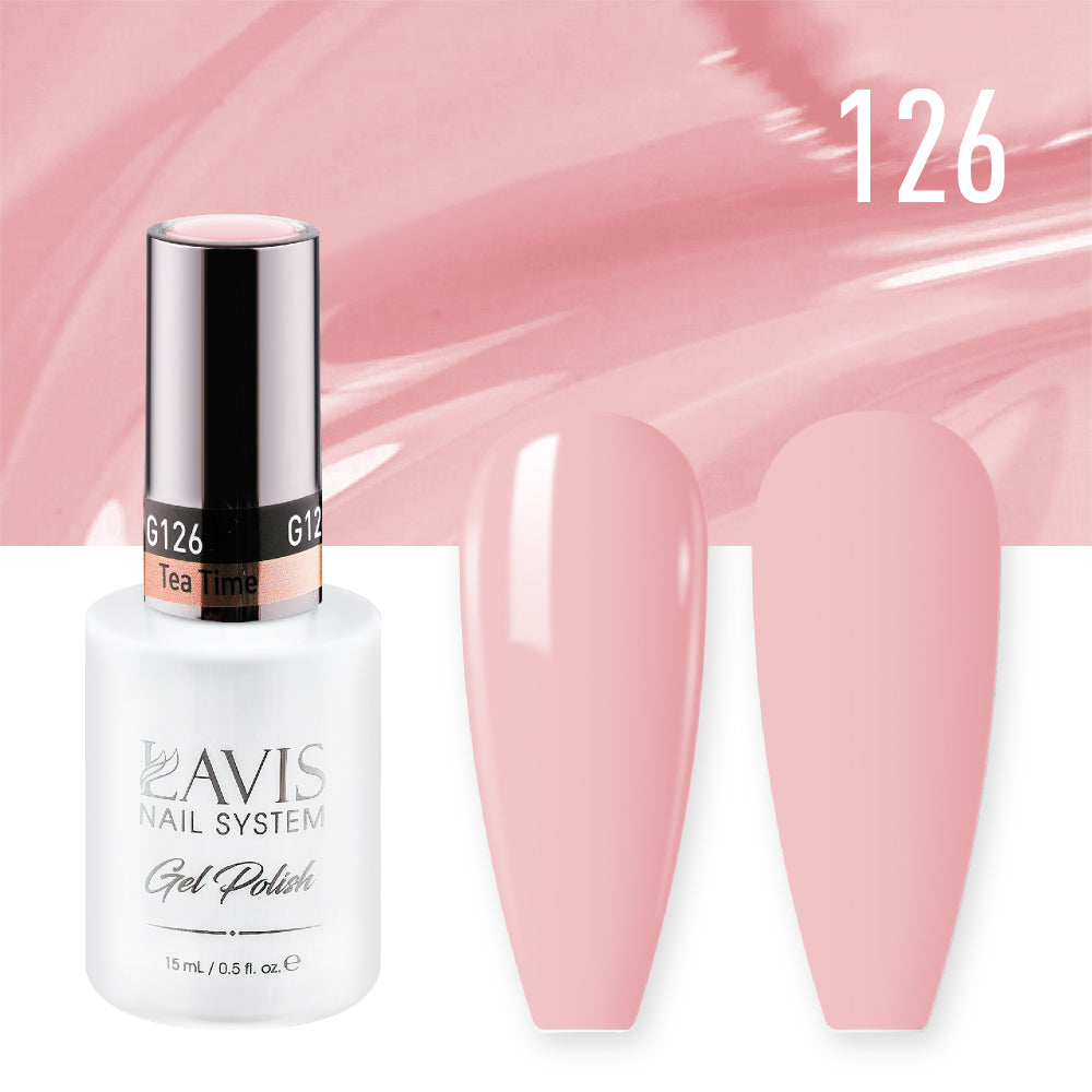 Lavis Gel Nail Polish Duo - 126 Nude Colors - Tea Time