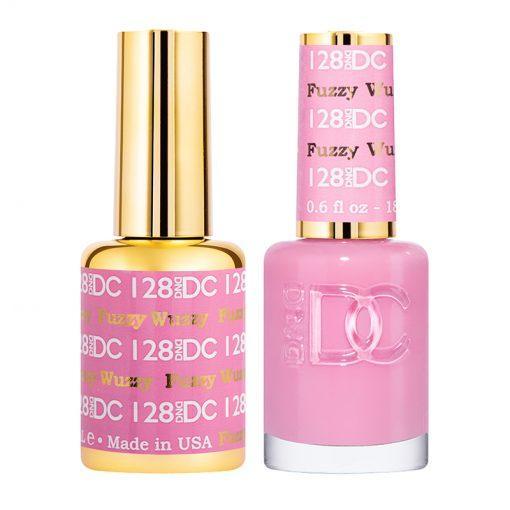 DND DC Gel Nail Polish Duo - 128 Pink Colors - Fuzzy Wuzzy