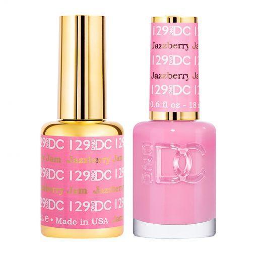 DND DC Gel Nail Polish Duo - 129 Pink Colors - Jazzberry Jam