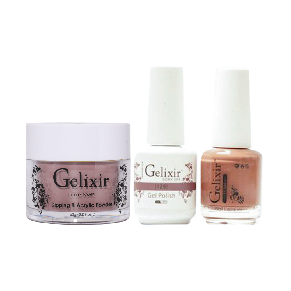 Gelixir 3 in 1 - 129 - Acrylic & Dip Powder, Gel & Lacquer