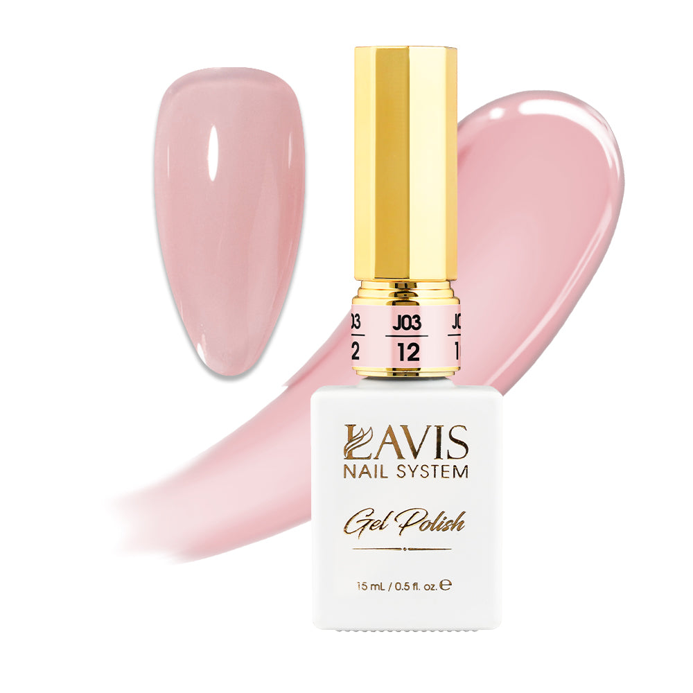 LAVIS J03 - 12 - Gel Polish 0.5oz - Bare With Me Collection