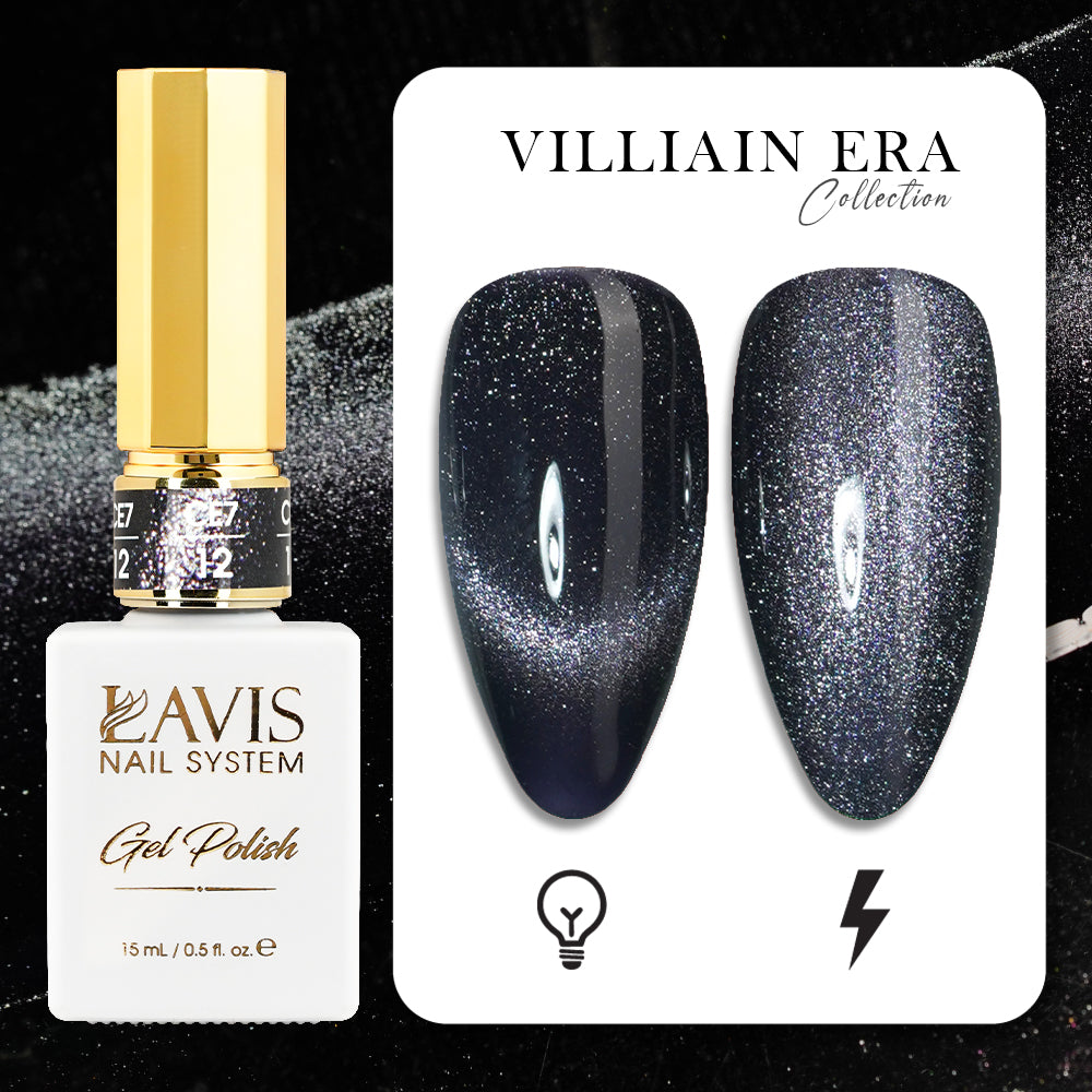 LAVIS Cat Eyes CE7 - 12 - Gel Polish 0.5 oz - VILLIAIN ERA Collection