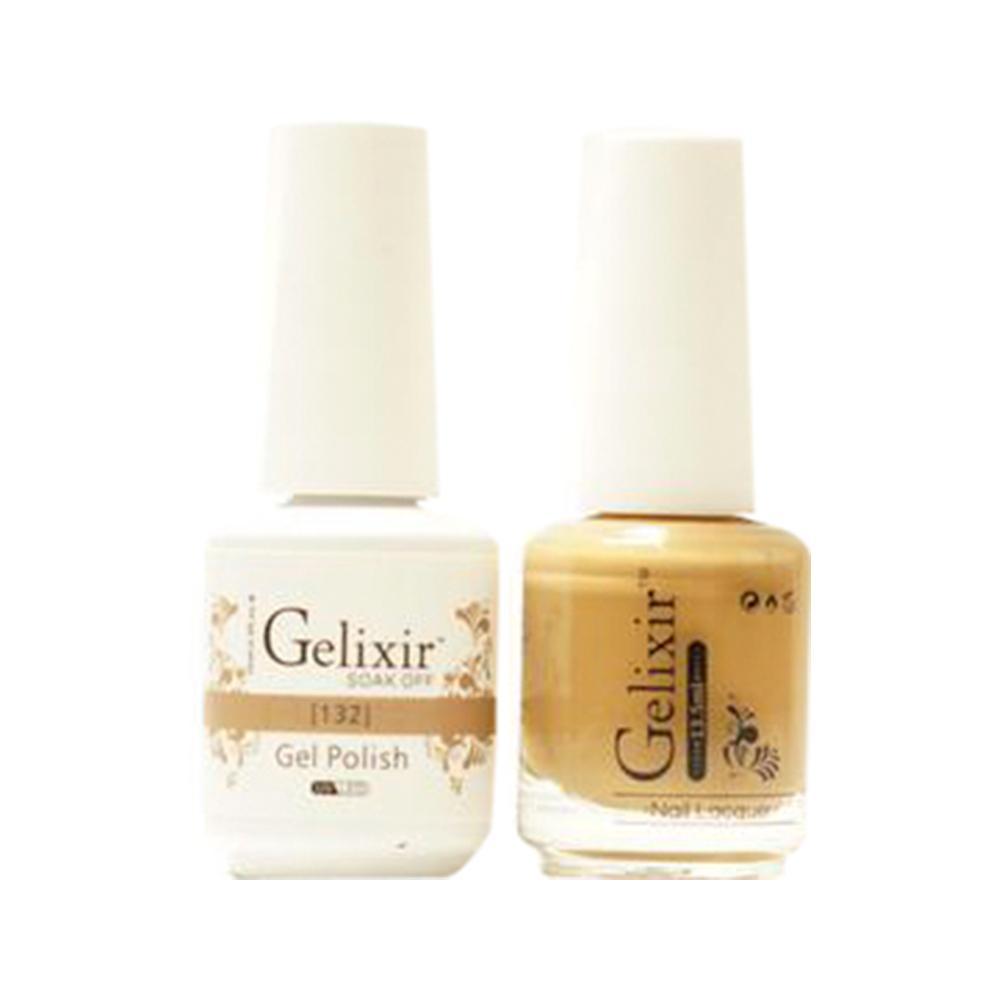  Gelixir Gel Nail Polish Duo - 132 Brown Colors by Gelixir sold by DTK Nail Supply