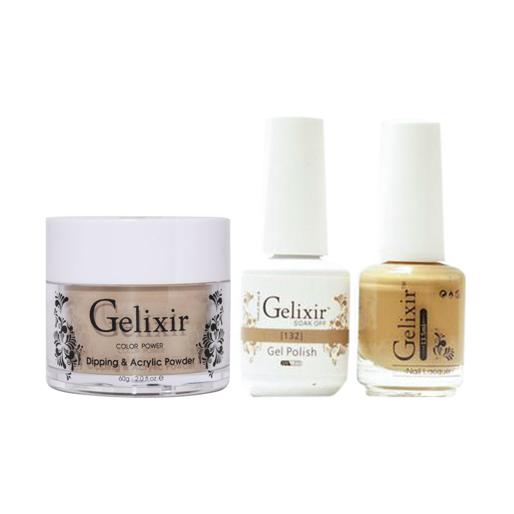 Gelixir 3 in 1 - 132 - Acrylic & Dip Powder, Gel & Lacquer