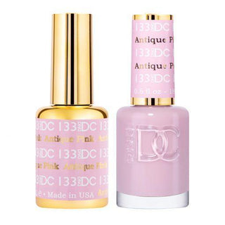 DND DC Gel Nail Polish Duo - 133 Pink Colors - Antique Pink