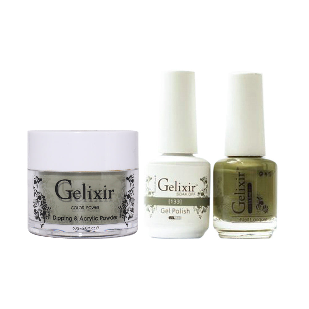 Gelixir 3 in 1 - 133 - Acrylic & Dip Powder, Gel & Lacquer