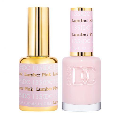 DND DC Gel Nail Polish Duo - 135 Pink, Neutral Colors - Lamber Pink