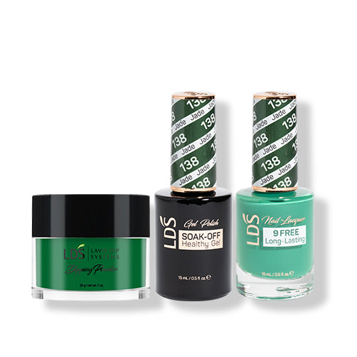 LDS 3 in 1 - 138 Jade - Dip (1oz), Gel & Lacquer Matching