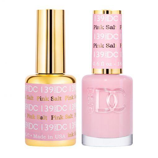 DND DC Gel Nail Polish Duo - 139 Pink Colors - Pink Salt