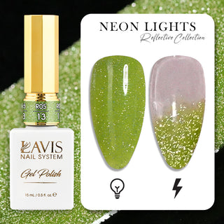 LAVIS Reflective R05 - Set 48 Colors - Gel Polish 0.5 oz