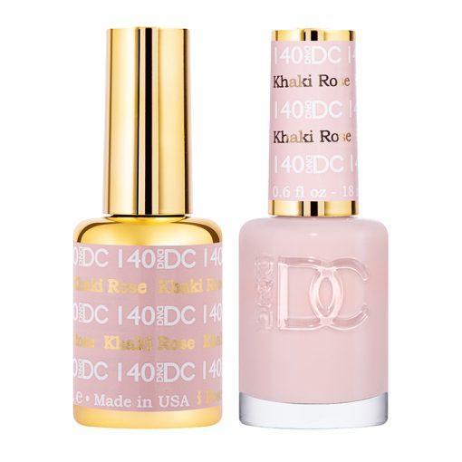 DND DC Gel Nail Polish Duo - 140 Beige Colors - Khaki Rose