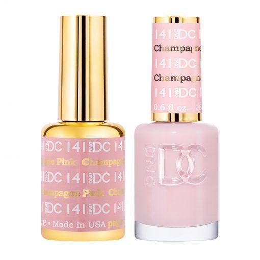 DND DC Gel Nail Polish Duo - 141 Beige Colors - Pink Champagne