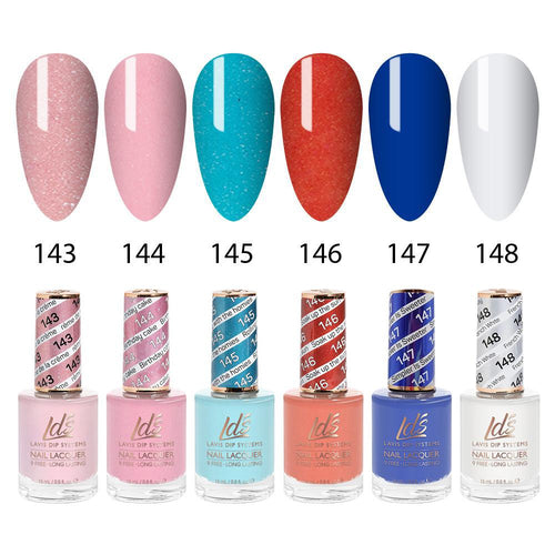 LDS Healthy Nail Lacquer  Set (6 colors) : 143 to 148