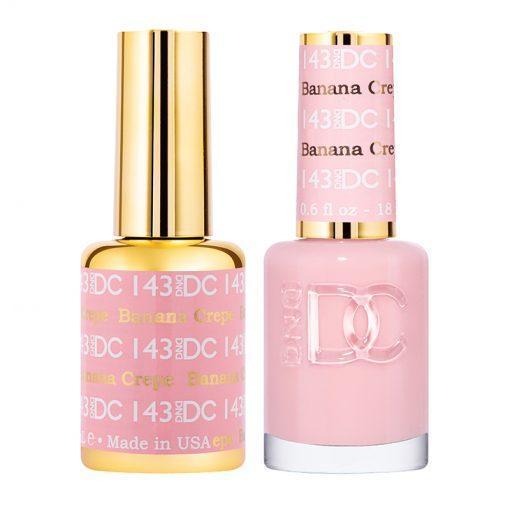 DND DC Gel Nail Polish Duo - 143 Coral Colors - Banana Crepe