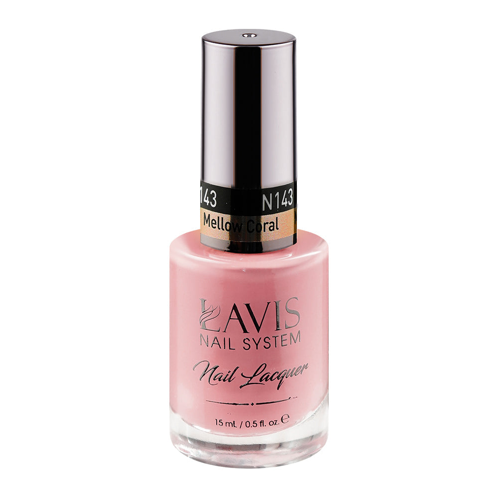 LAVIS 143 Mellow Coral - Nail Lacquer 0.5 oz