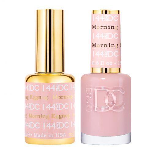 DND DC Gel Nail Polish Duo - 144 Coral Colors - Morning Eggnog