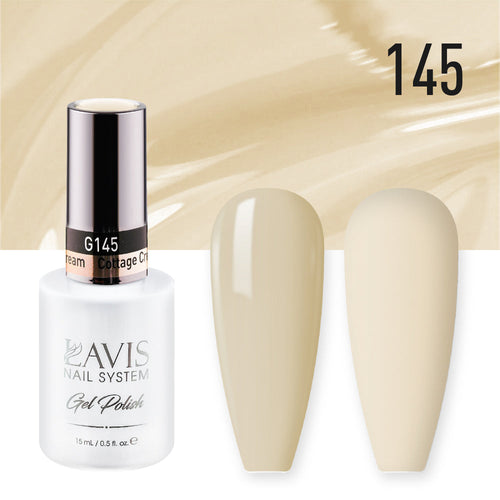 Lavis Gel Nail Polish Duo - 145 Yellow Colors - Cottage Cream