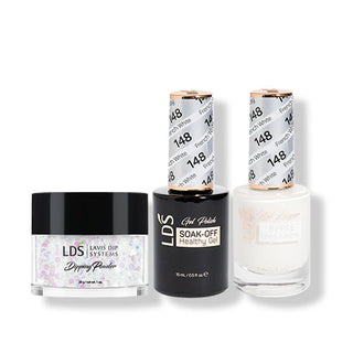 LDS 3 in 1 - 148 French white   - Dip (1oz), Gel & Lacquer Matching
