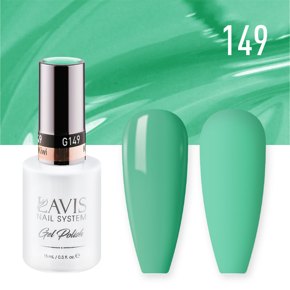 Lavis Gel Nail Polish Duo - 149 Green Colors - Kiwi