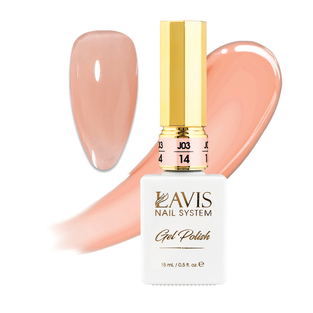 LAVIS J03 - 14 - Gel Polish 0.5oz - Bare With Me Collection