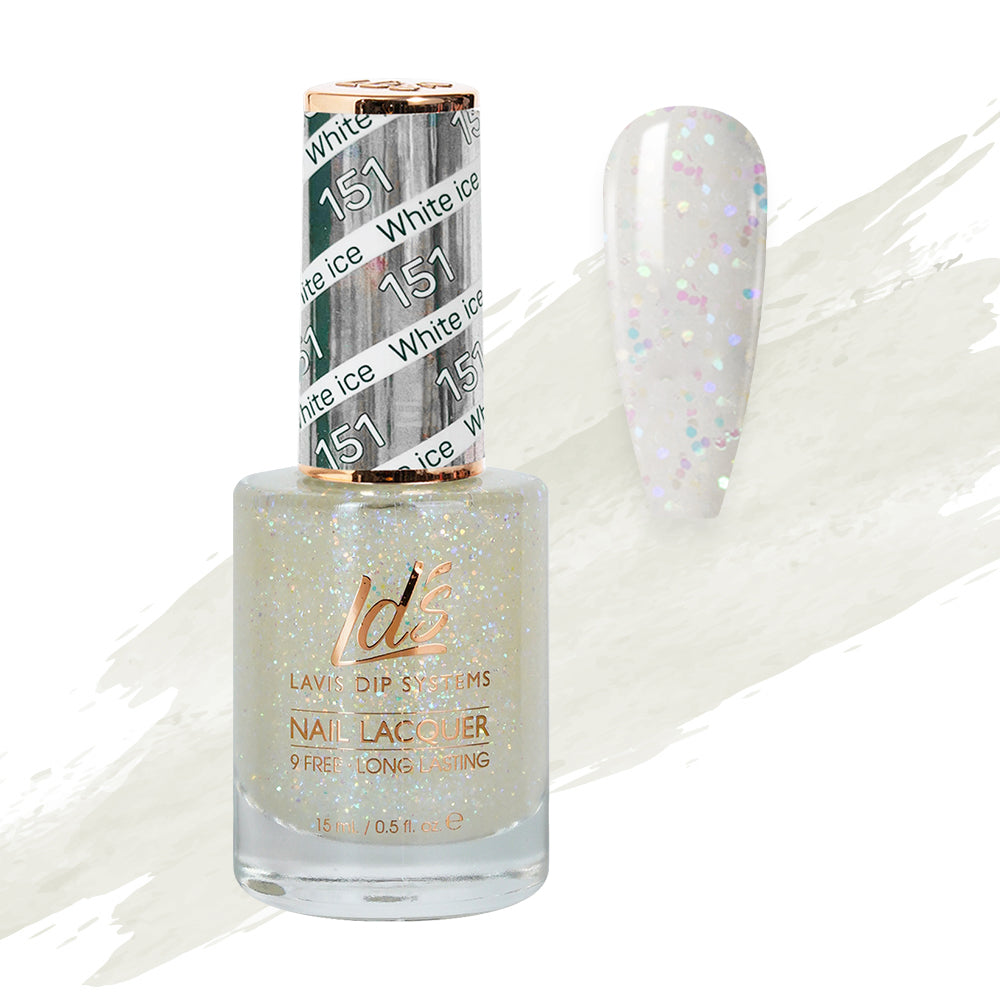  LDS 151 White ice - LDS Healthy Nail Lacquer 0.5oz by LDS sold by DTK Nail Supply