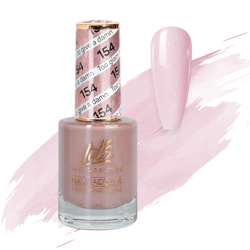 LDS 154 Too Glam To Give A Damn - LDS Healthy Nail Lacquer 0.5oz