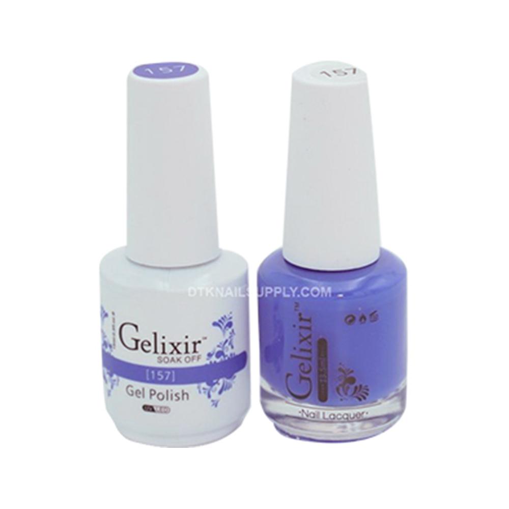  Gelixir Gel Nail Polish Duo - 157 Purple Colors by Gelixir sold by DTK Nail Supply