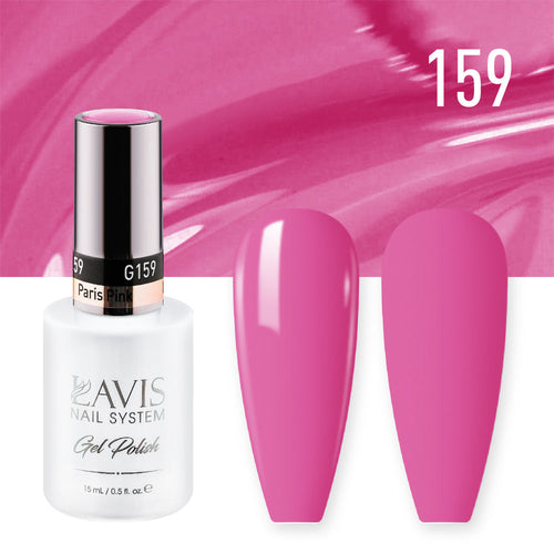LAVIS 159 Paris Pink - Gel Polish & Matching Nail Lacquer Duo Set - 0.5oz