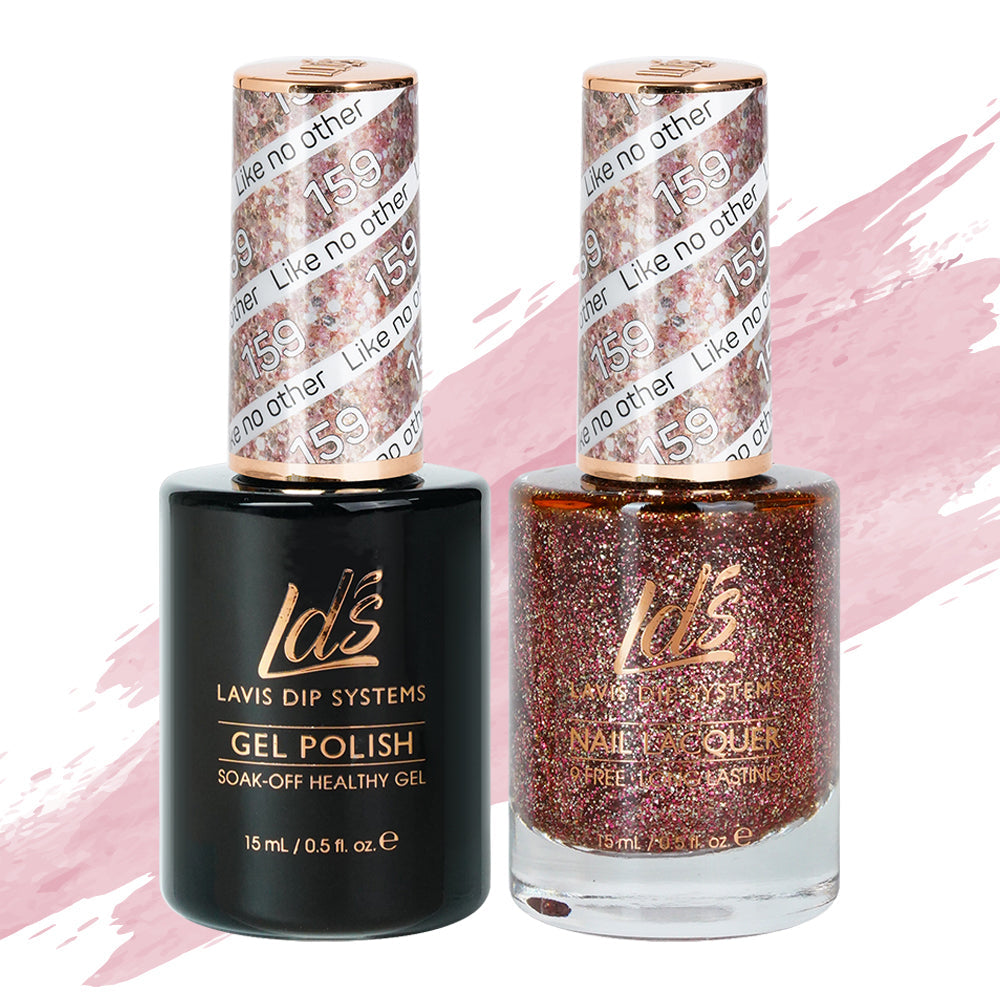 LDS 159 Like No Other - LDS Healthy Gel Polish & Matching Nail Lacquer Duo Set - 0.5oz