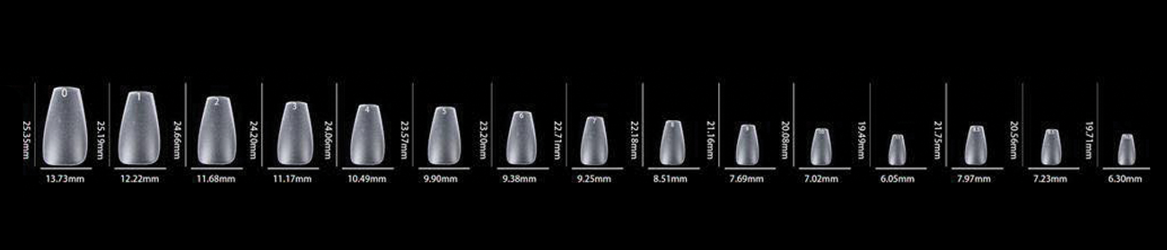 LDS - 05 Coffin XS Matte Nail Tips (Full Cover)