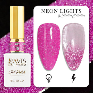 LAVIS Reflective R05 - Set 48 Colors - Gel Polish 0.5 oz
