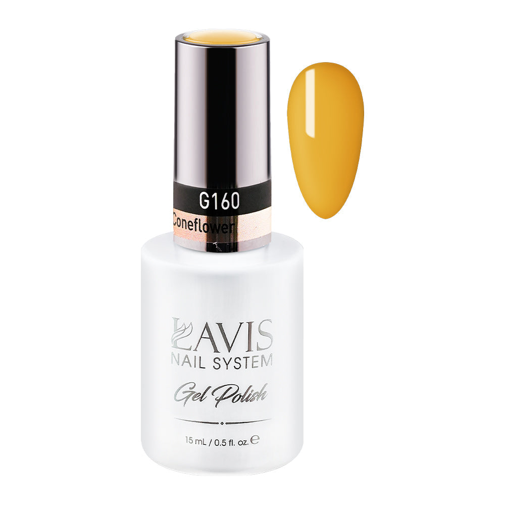 LAVIS 160 Yellow Coneflower - Gel Polish 0.5oz